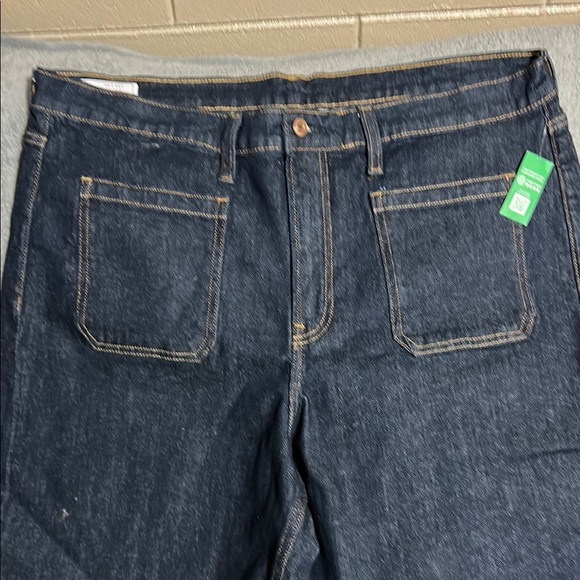 NWT GAP Blue Wide Leg Women’s with Contrast Stitching - Picture 1 of 6